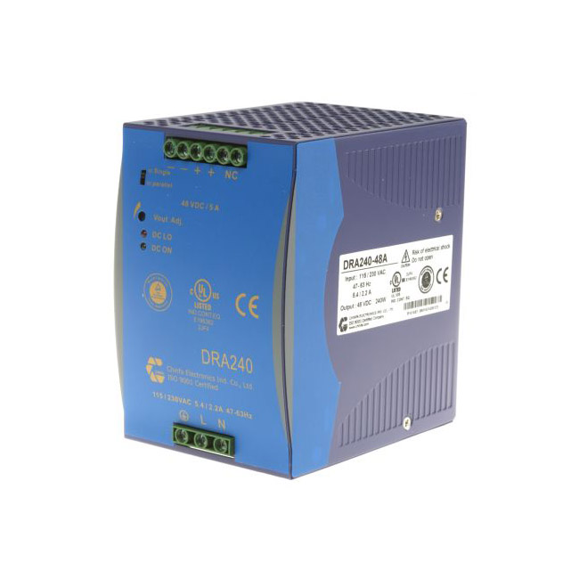 Chinfa DIN ��(d��o)܉����尲�b�Դ DRA240-48A  240W, 5Aݔ�� 48V dc